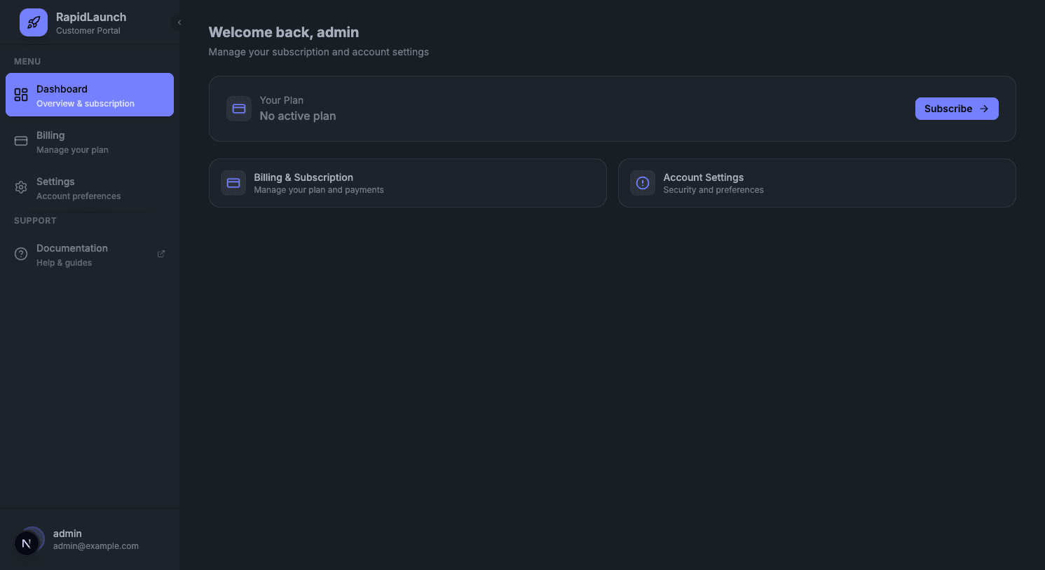 Customer Portal Ready for Your Features